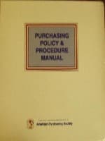 Purchasing Policy and Procedure Manual